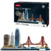 Cubic Fun 3D Puzzel City Line San Francisco + LED Verlichting 90 Stukjes