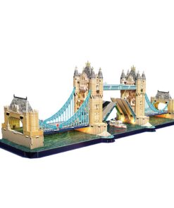 Alternative view of Cubic Fun 3D Puzzel Tower Bridge + LED Verlichting 222 Stukjes