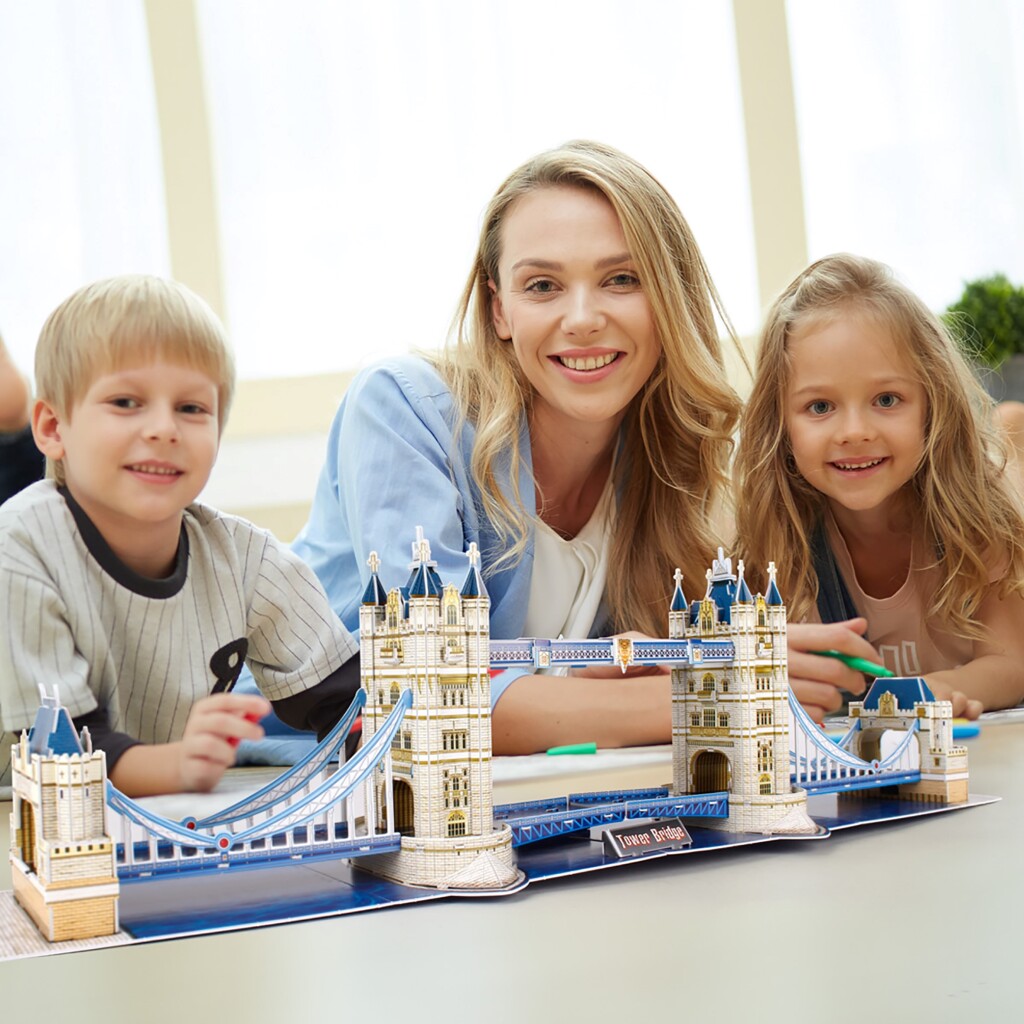Cubic Fun National Geographic 3D Puzzel The Tower Bridge London 120 Stukjes - Afbeelding 3