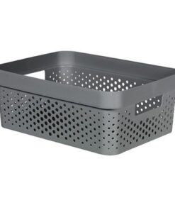 Curver Infinity Dots Opbergbox 11L Antraciet