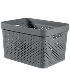 Curver Infinity Dots Opbergbox 17L Antraciet
