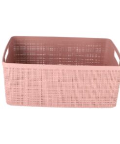 Alternative view of Curver Opbergmand Jute-Look 12L Roze