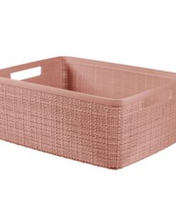 Curver Opbergmand Jute-Look 12L Roze