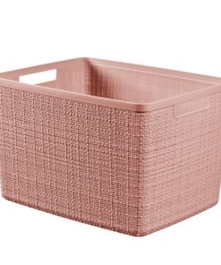 Curver Opbergmand Jute-Look 20L Roze
