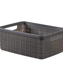 Curver Opbergmand Jute-Look 5L Donkergrijs