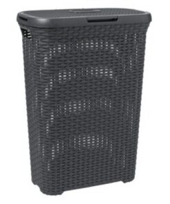 Curver Style Wasmand met Deksel 40L Antraciet