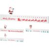 Decoratie Advent Kalender 40 cm Wit/Rood Assorti