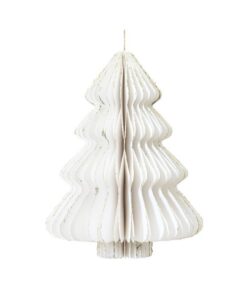 Decoris Papieren Boom 15x20 cm Wit