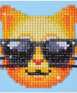 Alternative view of Diamond Dotz Diamond Painting Cool Cat 10x10 cm