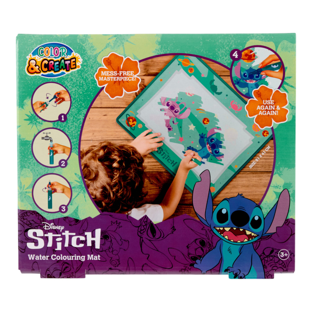 Disney Stitch Aqua Colouring Playmat - Afbeelding 3