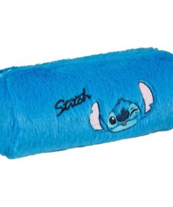 Disney Stitch Pluche Etui 21.5x7 cm Blauw