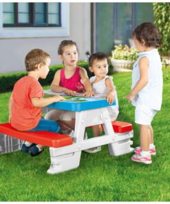 Alternative view of Dolu Fisher Price Picknicktafel Rood/Wit/Blauw