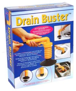 Drain Duster Mechanische Afvoerontstopper Oranje/Zwart