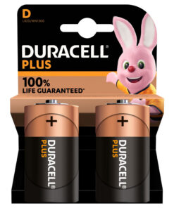 Duracell Alka Plus 100% D X2