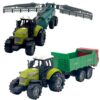 Dutch Farm Tractor met Trailer 1:48 + Licht en Geluid Assorti
