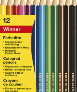 Eberhard Faber EF-511412 Kleurpotlood Winner Driekantig Assorti Etui à 12 Stuks