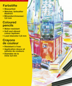 Eberhard Faber EF-516112 Kleurpotloden Metaaletui 12 Stuks