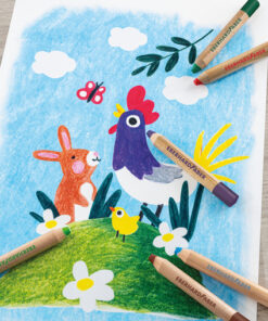 Alternative view of Eberhard Faber EF-518905 Kleurpotlood 3in1 6 Stuks Extra Dikke Kern 10mm