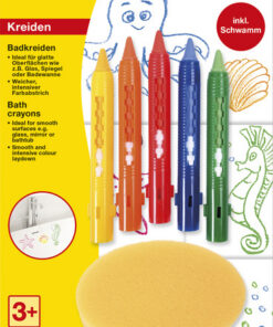 Eberhard Faber EF-524105 Badkrijtjes Met Spons 5 Stuks