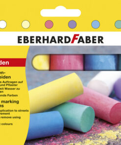 Eberhard Faber EF-526506 Stoepkrijt 4-kantig 6 Kleuren