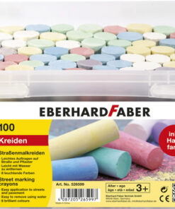 Eberhard Faber EF-526599 Stoepkrijt Glitter 100 Stuks In Bak