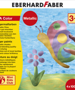 Eberhard Faber EF-578802 Vingerverfset EFA Metallic Set 4 X 100ml
