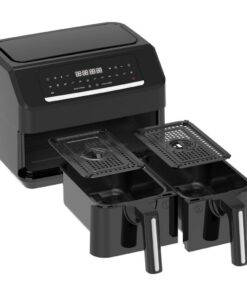 Alternative view of Emerio AF-130376.1 Dubbele Heteluchtfriteuse 2x3.6L 2400W Zwart