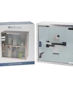 Excellent Care Medicijnkastje RVS/Glas