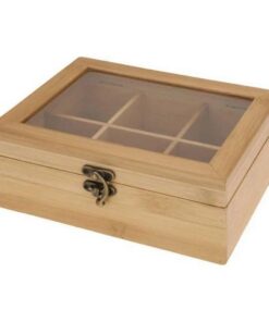 Excellent Houseware Bamboe Theekist 21x16x7.8 cm