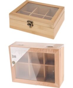 Excellent Houseware Bamboe Theekist 6-vaks