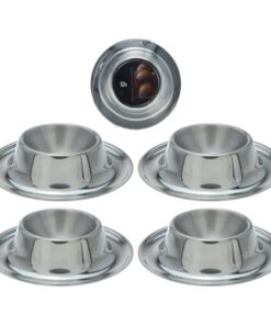 Excellent Houseware Eierdopset 4-delig RVS