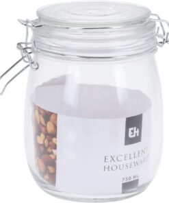 Excellent Houseware Glazen Voorraadpot 0.75L