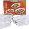 Excellent Houseware Ovenschaal Set Glas 3 Stuks