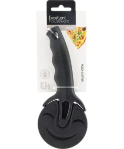 Excellent Houseware Pizzasnijder RVS/Zwart