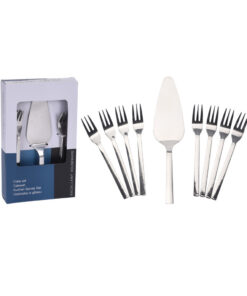 Excellent Houseware Taartvorken + Schep 9-delig RVS