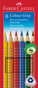 Faber Castell FC-112406 Kleurpotlood GRIP Etui 6 Stuks
