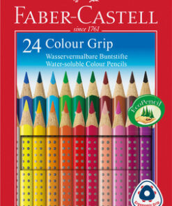 Faber Castell FC-112424 Kleurpotlood Faber-Castell GRIP Kartonnen Etui A 24 Stuks