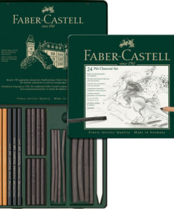 Faber Castell FC-112978 Houtskoolset Faber-Castell Pitt Monochrome 24-delig