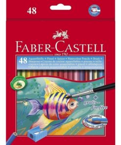 Faber Castell FC-114448 Aquarelpotloden + Slijper en Penseel 48 Stuks