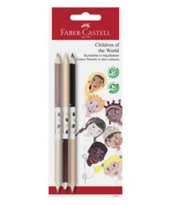 Faber Castell FC-116511 Children Of The World Bicolor Huidskleurpotloden 3-Kantig 3 Stuks