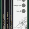 Faber Castell FC-117498 Houtskool Pitt Monochrome 3 Stuks