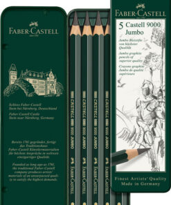 Faber Castell FC-119305 Potlood 9000 Jumbo Etui Met 5 Stuks