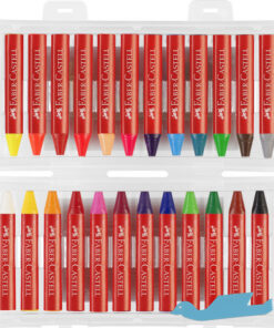 Alternative view of Faber Castell FC-120034 Waskrijt Jumbo In Opbergbox 24 Stuks