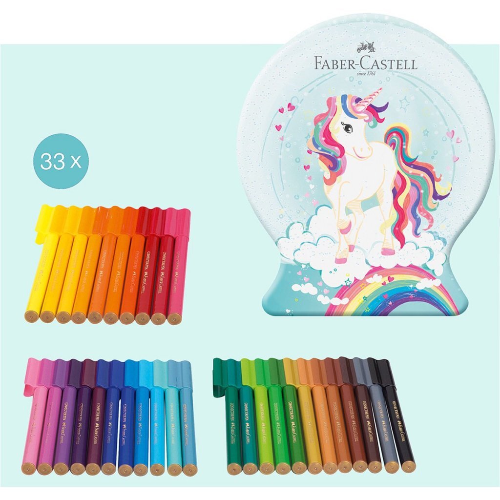 Faber Castell FC-155544 Viltstift Connector Snow Globe Unicorn 33 Stuks - Image 2