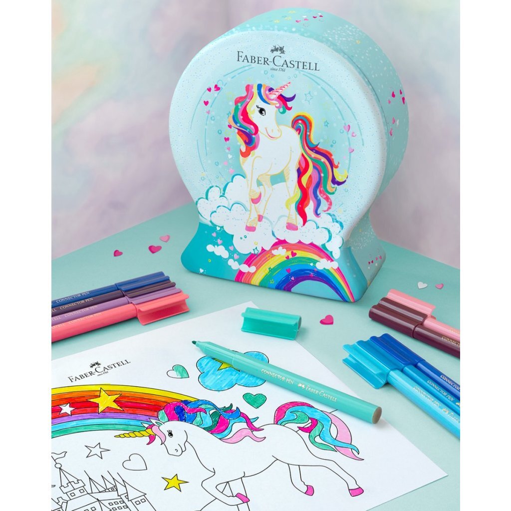 Faber Castell FC-155544 Viltstift Connector Snow Globe Unicorn 33 Stuks - Image 3
