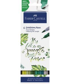 Faber Castell FC-164517 Duo Aquarelmarker Goldfaber Jungle 6 Stuks