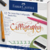 Faber Castell FC-167512 Tekenstift Faber-Castell Pitt Artist Kalligrafieset Studiobox 12 Stuks