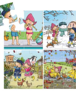 Alternative view of Fien en Teun 4in1 Puzzel 4-16 Stukjes