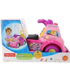Fisher Price Little People Loopauto + Geluid Roze