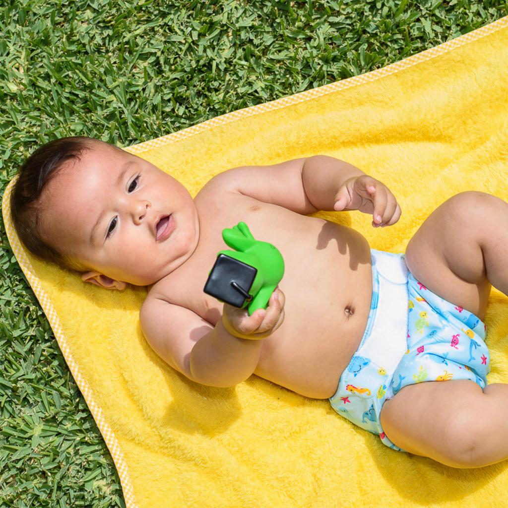 Freds Swim Academy Wasbare Zwemluier Zeedieren Maat 1 4-9 kg Blauw - Afbeelding 4